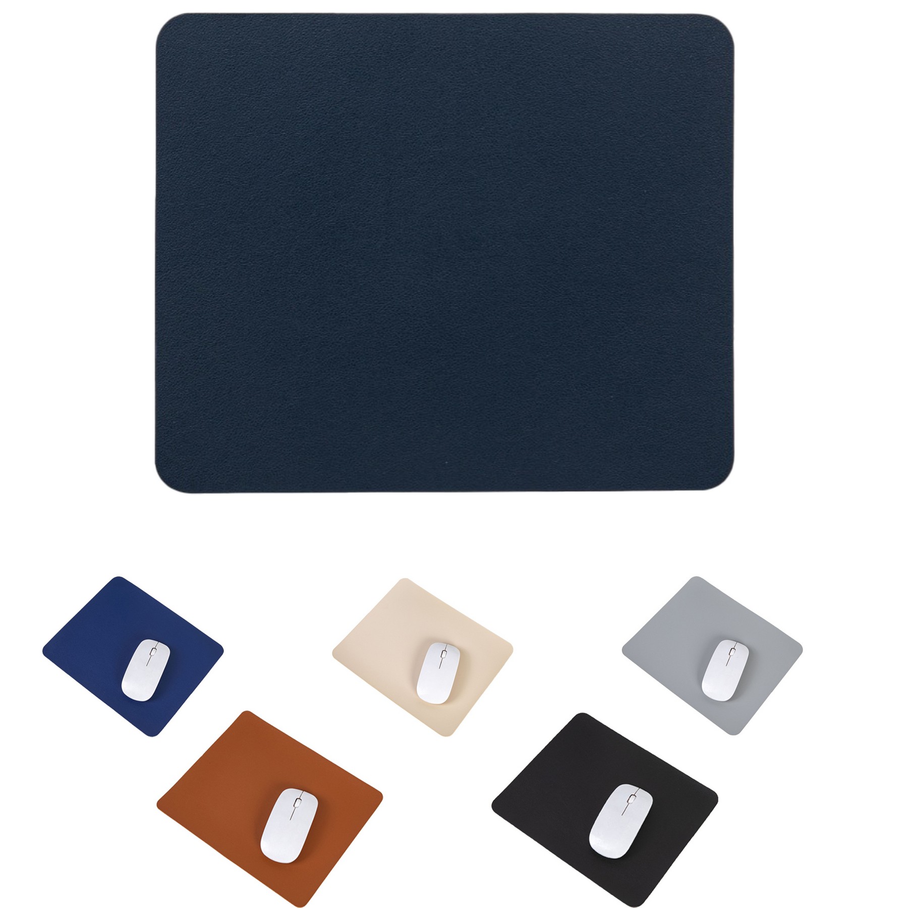 Solid Color Leather Mousepad 4