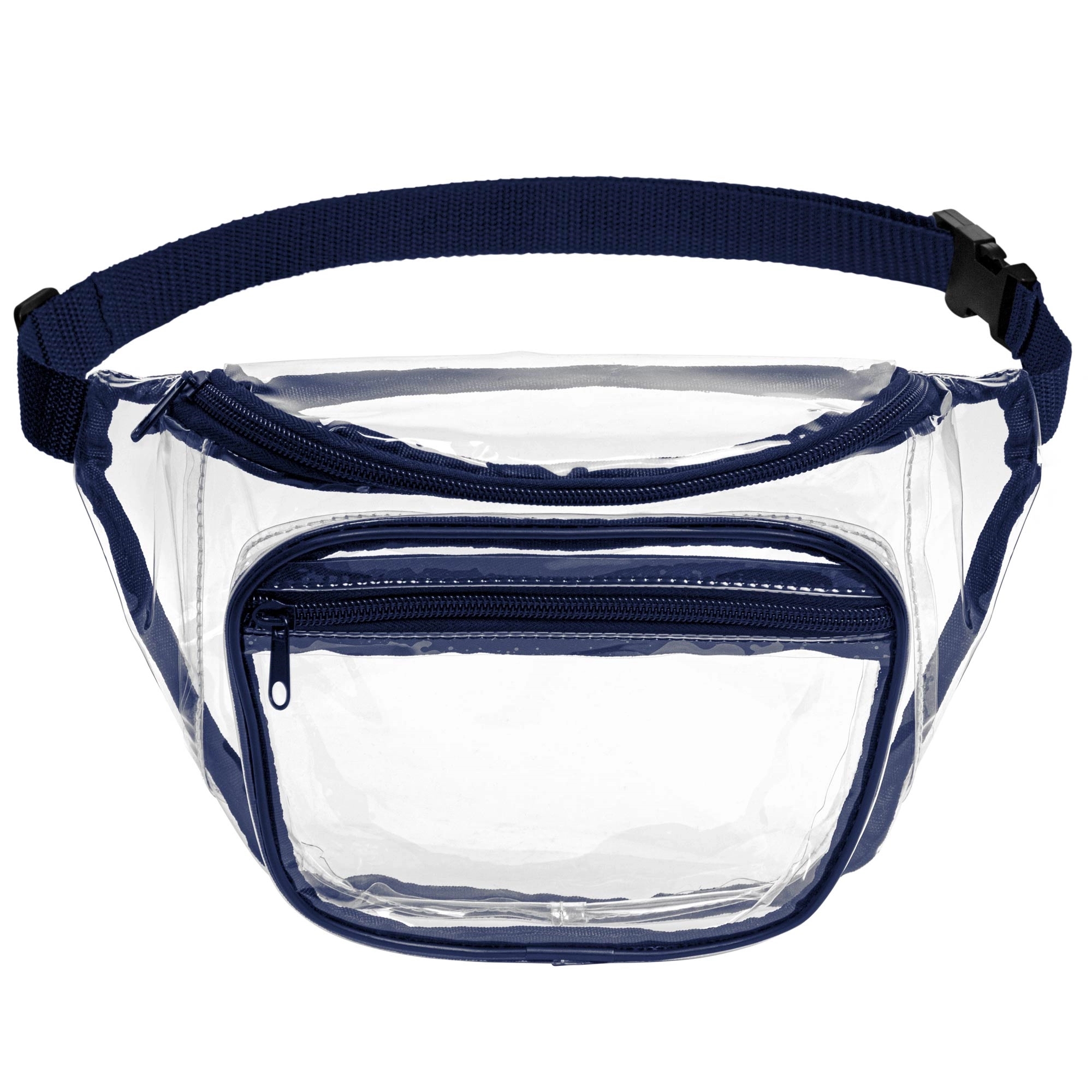 Clear PVC Fanny Pack with Dual Pockets - Large 7