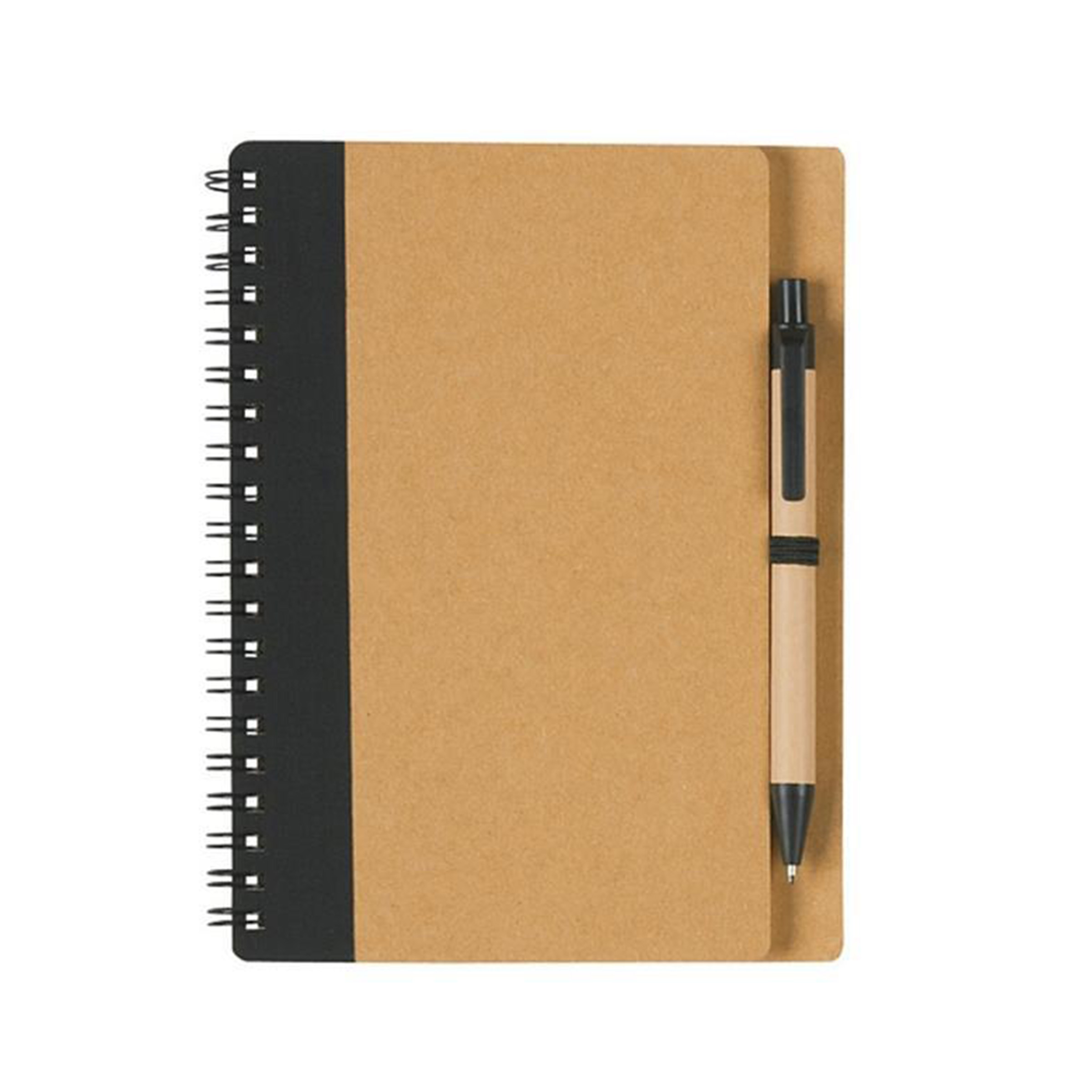 Recycled Kraft Spiral Notebook With Pen 6