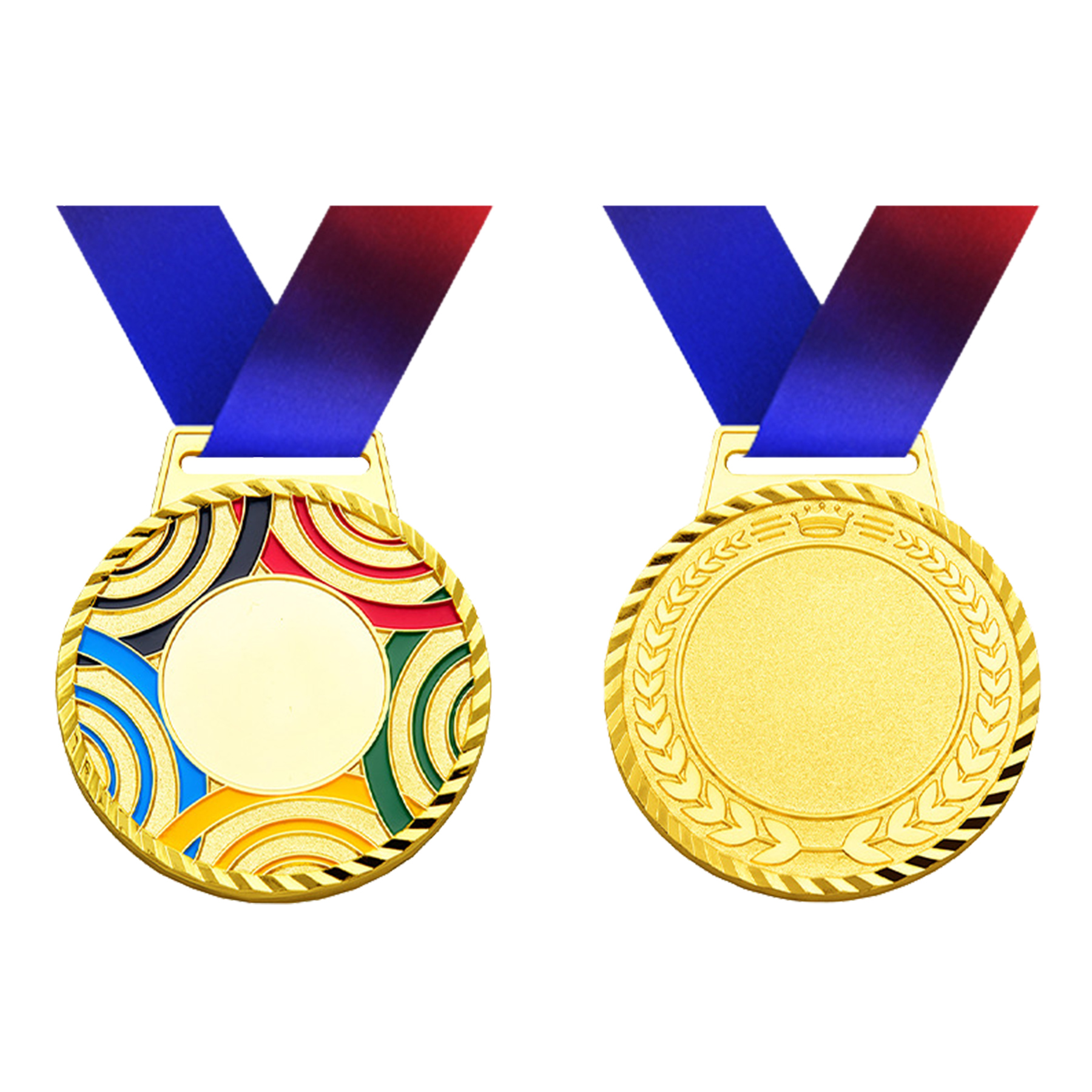 Gold Zinc Alloy Award Medals 14