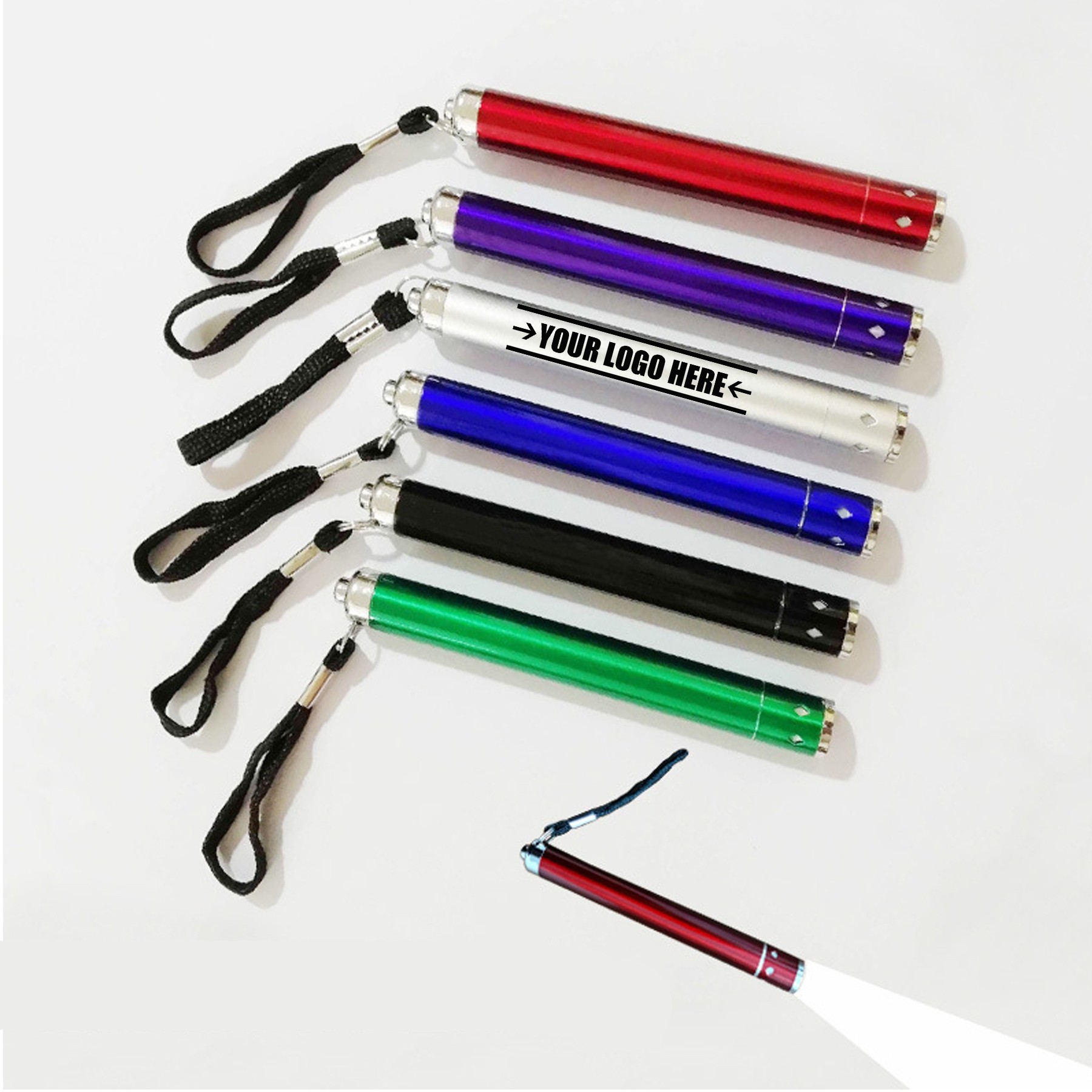Portable Long Aluminum Tube LED Flashlight