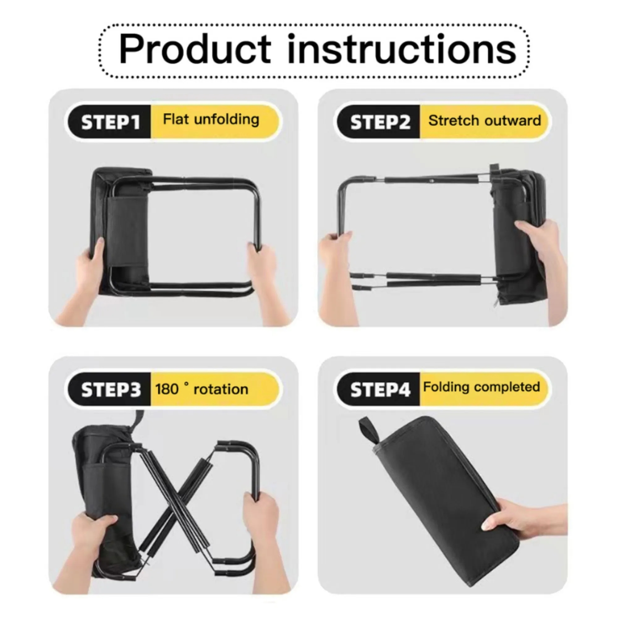 Portable Pencil Bag Outdoor Folding Stool 2