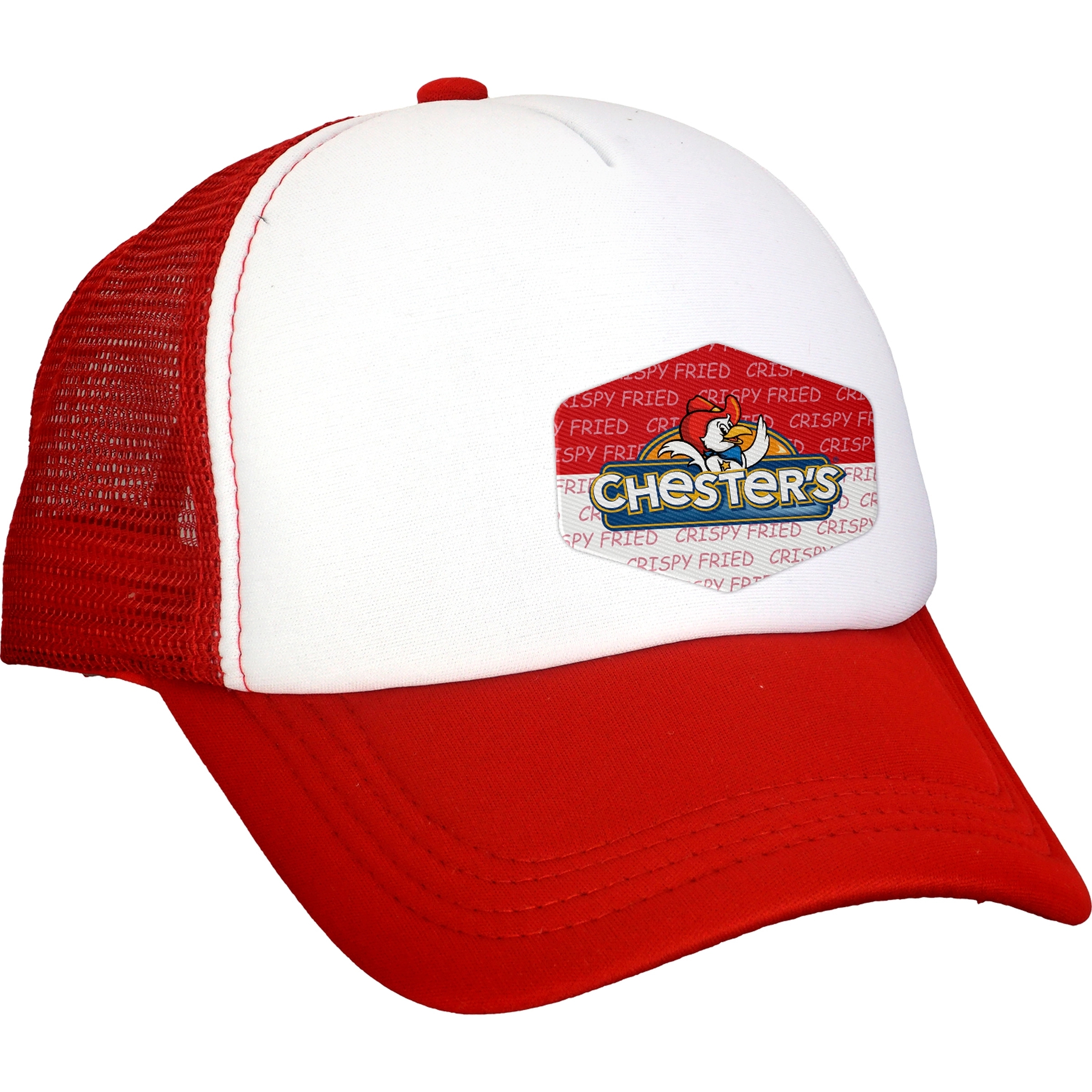 Foam Hexagon Emblem Trucker Hat 5