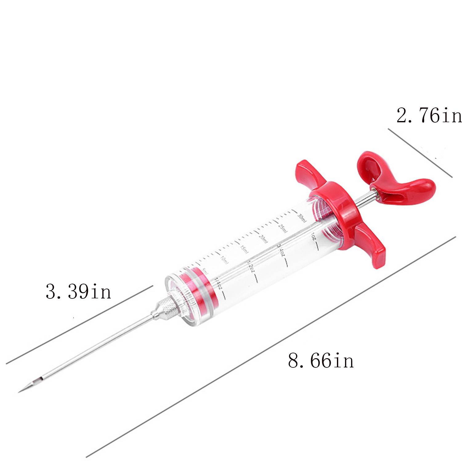 1oz Detachable Plastic Turkey Marinade Injector 7