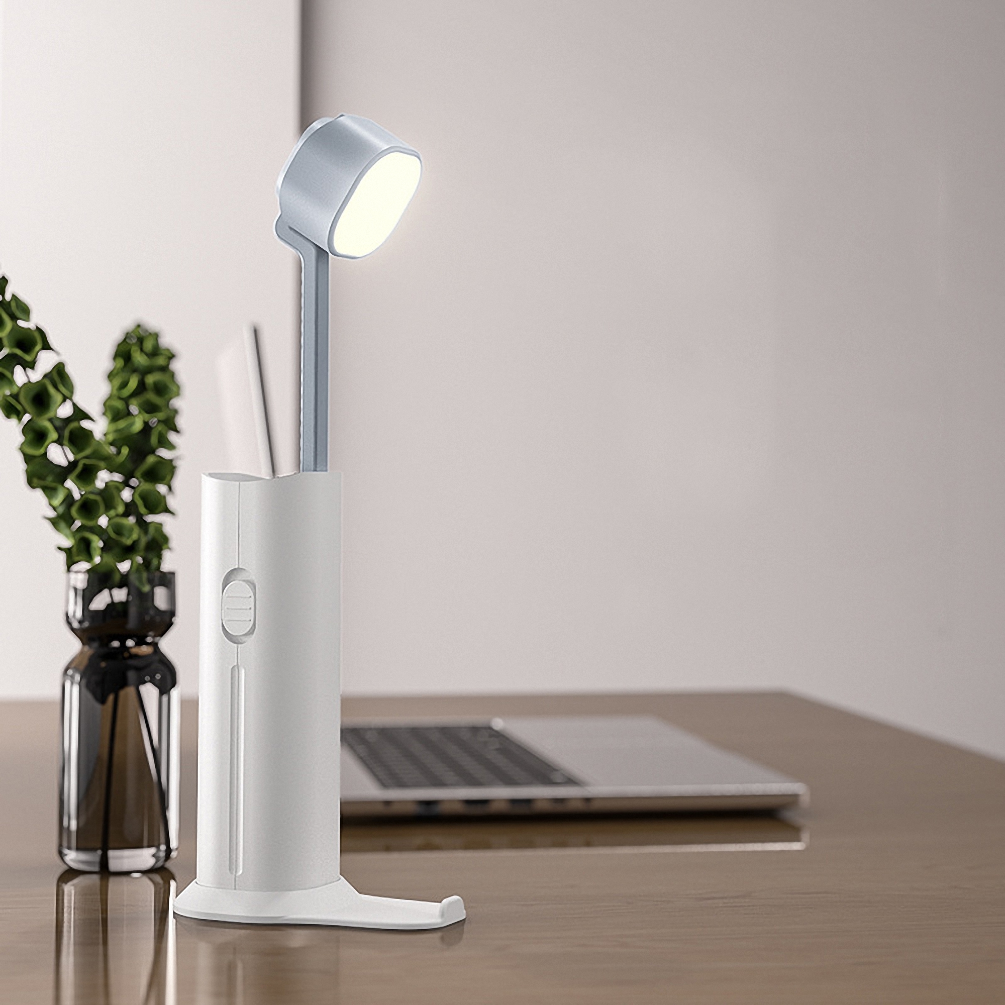4-in-1 Power Bank with LED Desk Lamp and Charger 3