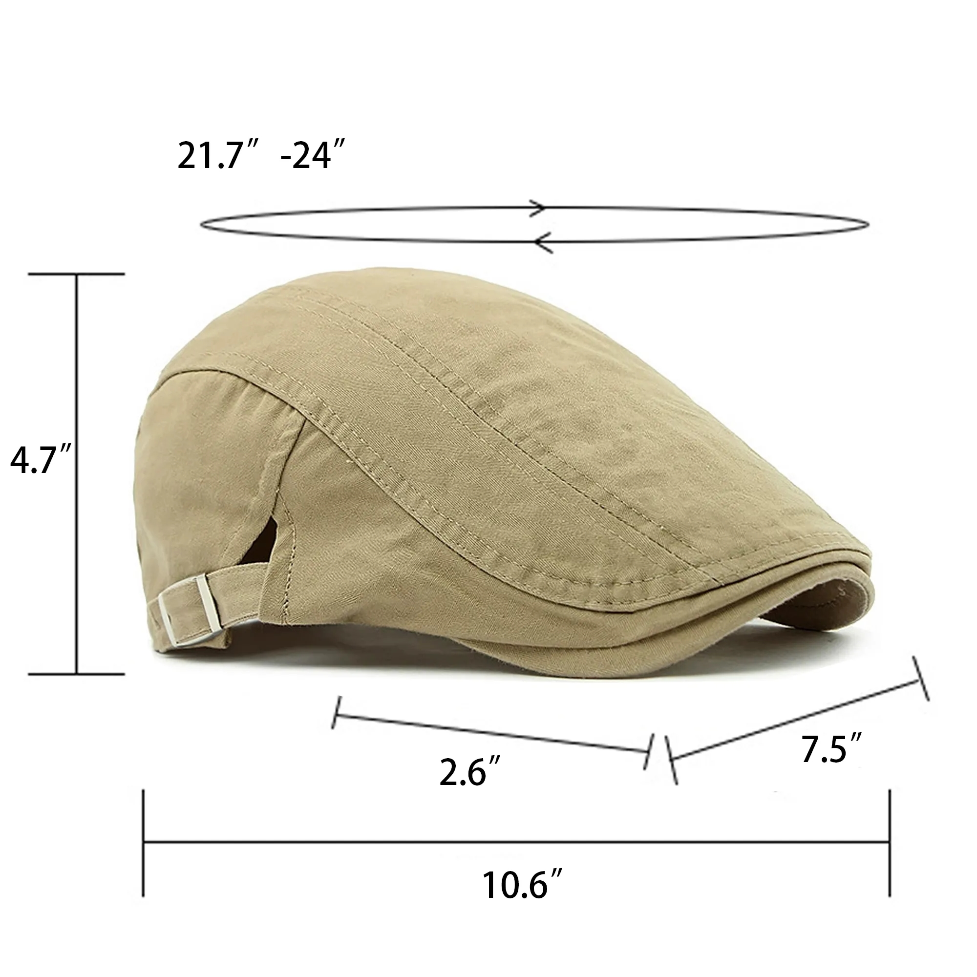 Cotton Flat Top Beret 4