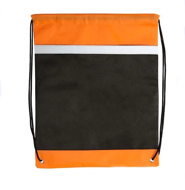 NON-WOVEN Reflective Drawstring Backpack 2