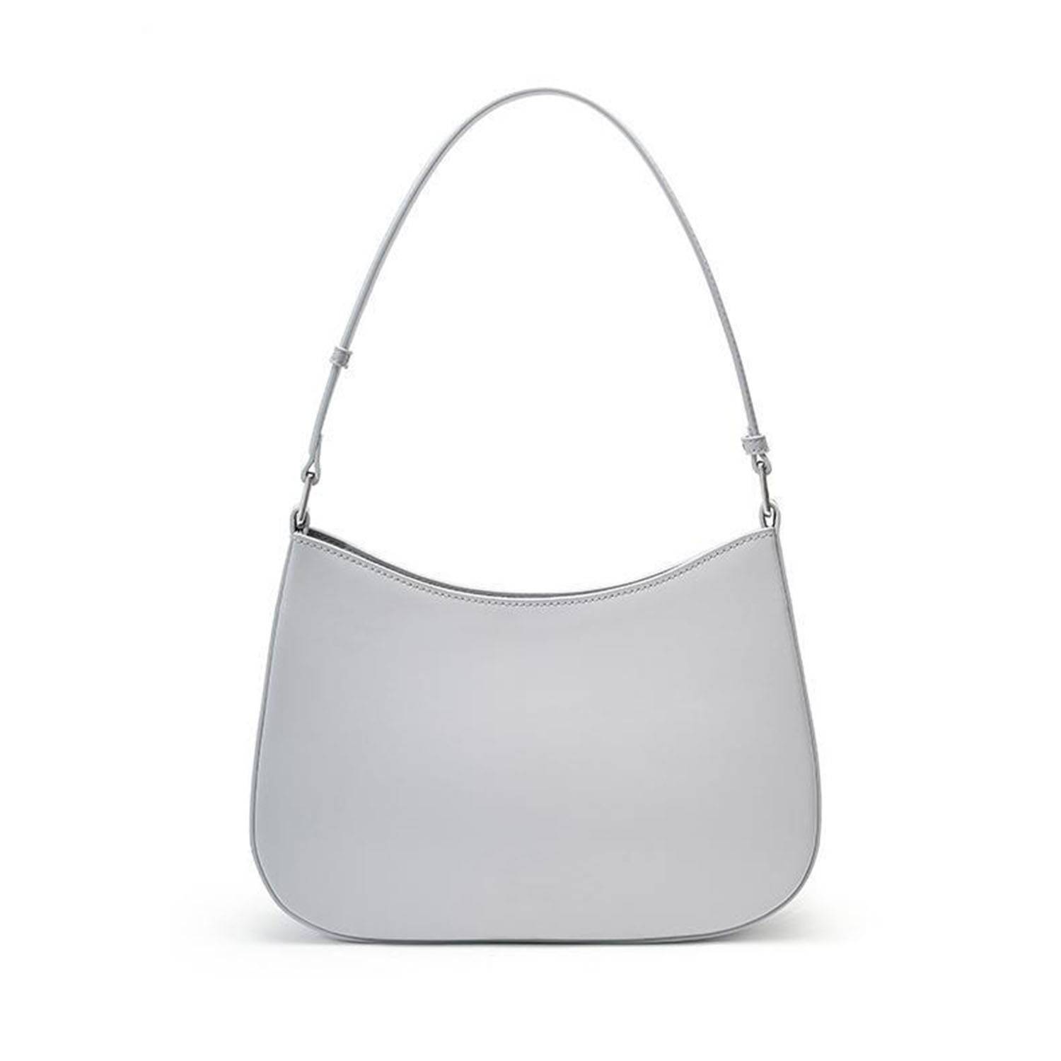Simple Genuine Leather Cowhide Shoulder Tote Bag 5