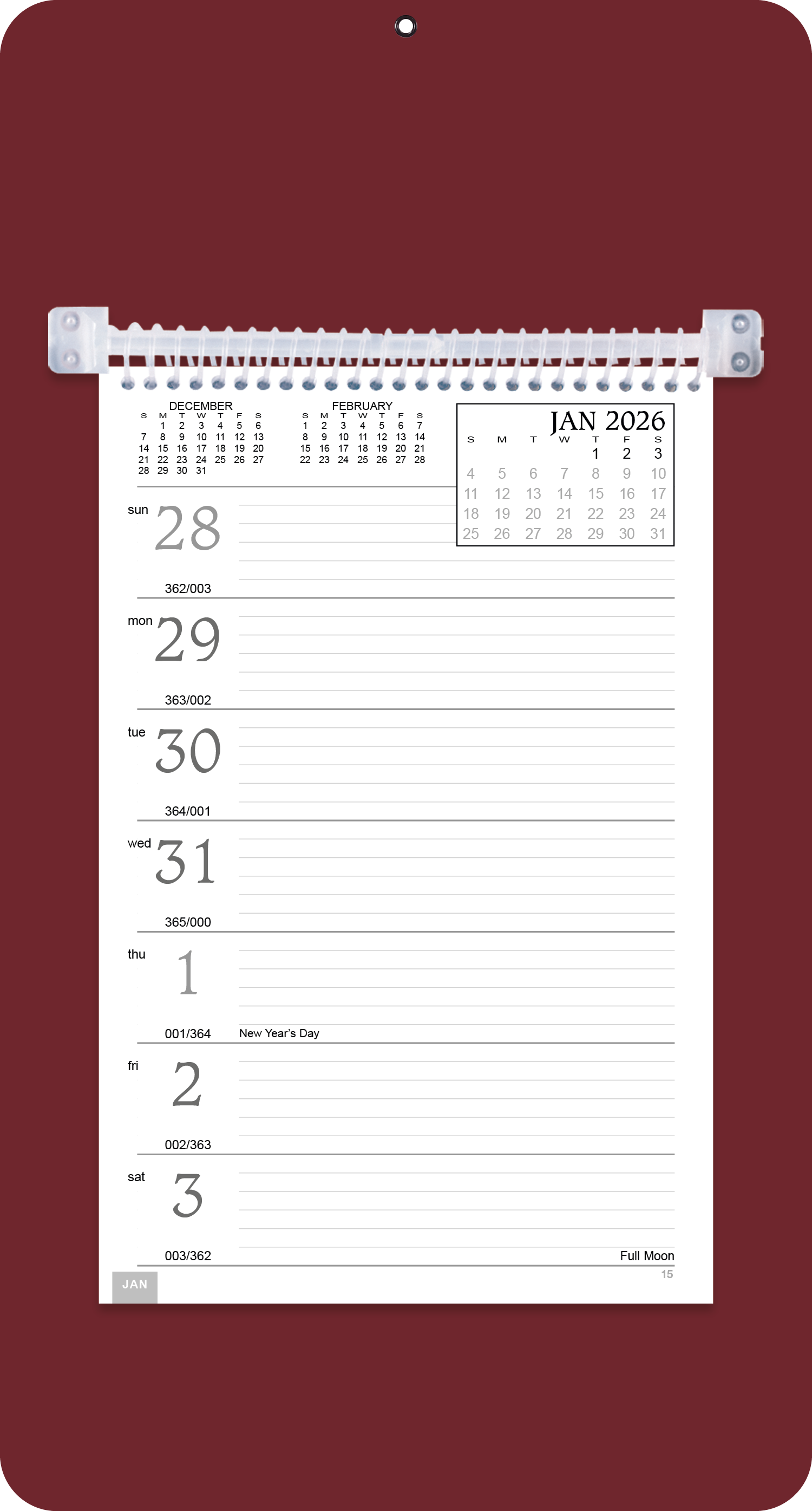 Triumph® Calendars Weekly Memo Calendar 11