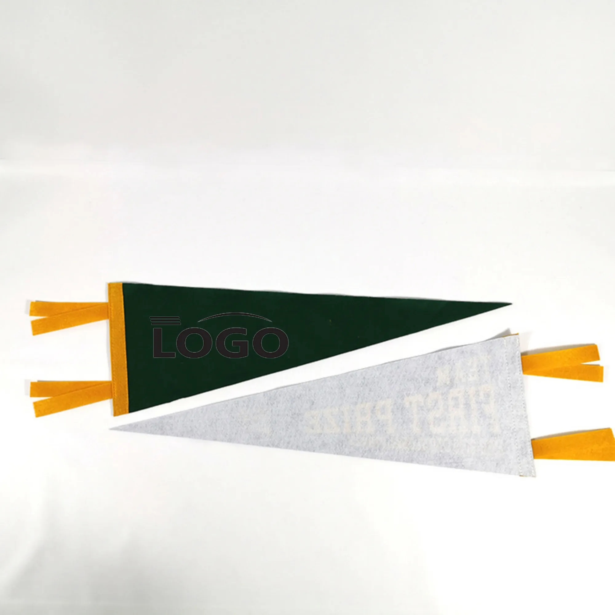 Custom Full Color Triangle Felt Pennat Flags MOQ20 2