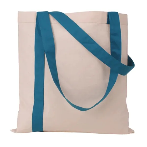 Striped Economy Cotton Canvas Tote Bag 5