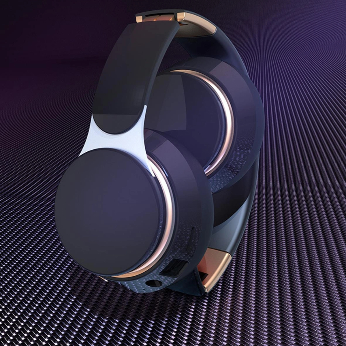 Wireless Heavy Bass Bluetooth Headset Folding Telescopic 3