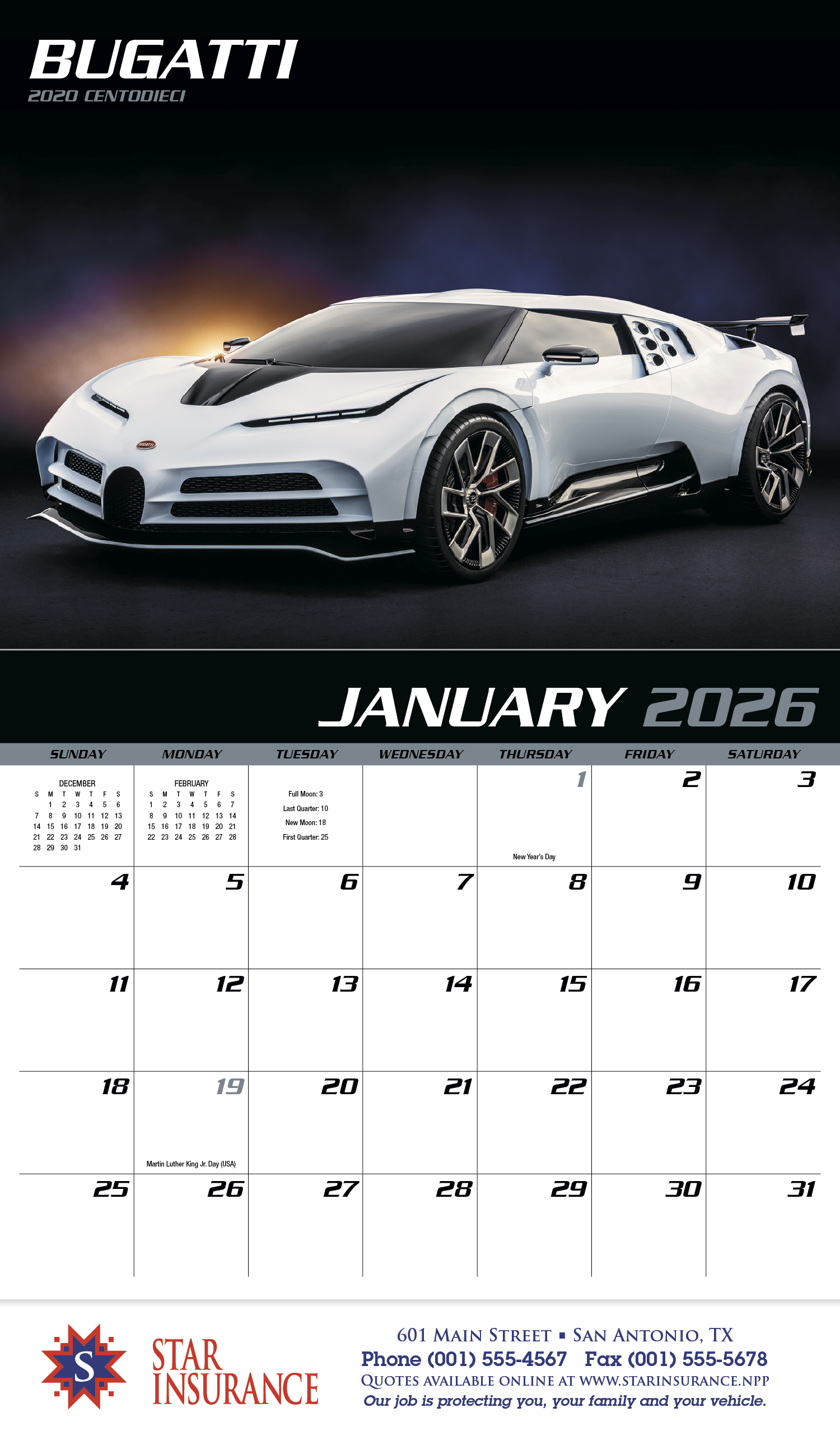 HotLine® Products Fast Trax® Appointment Calendar - Stapled 18