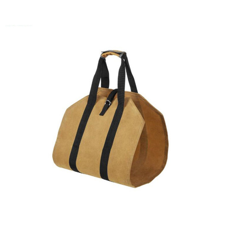 Waxed Canvas Log Carrier 3