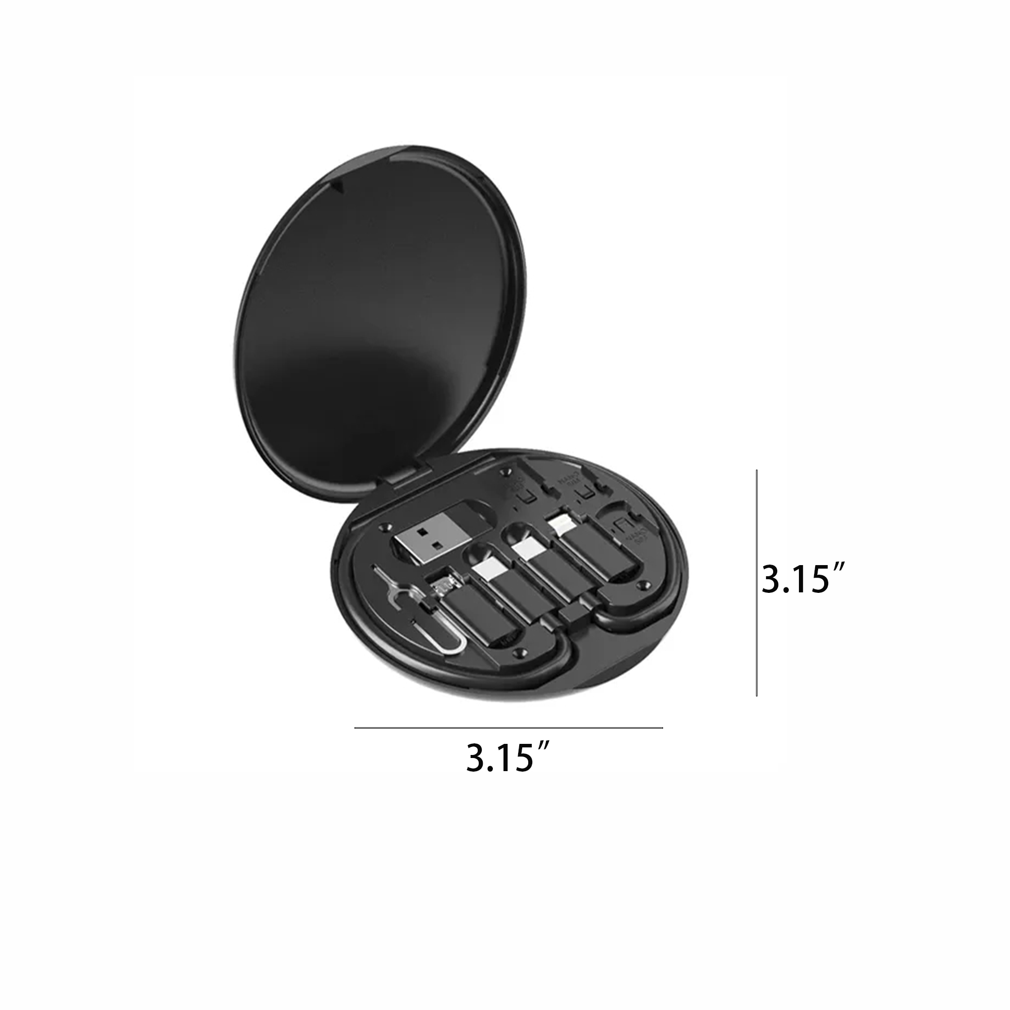 Fast Charging Multi-function Data Cable Storage Box MOQ10pcs 3