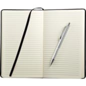 FSC® Mix 6" x 8.5" Viola Bound Notebook with Pen 16