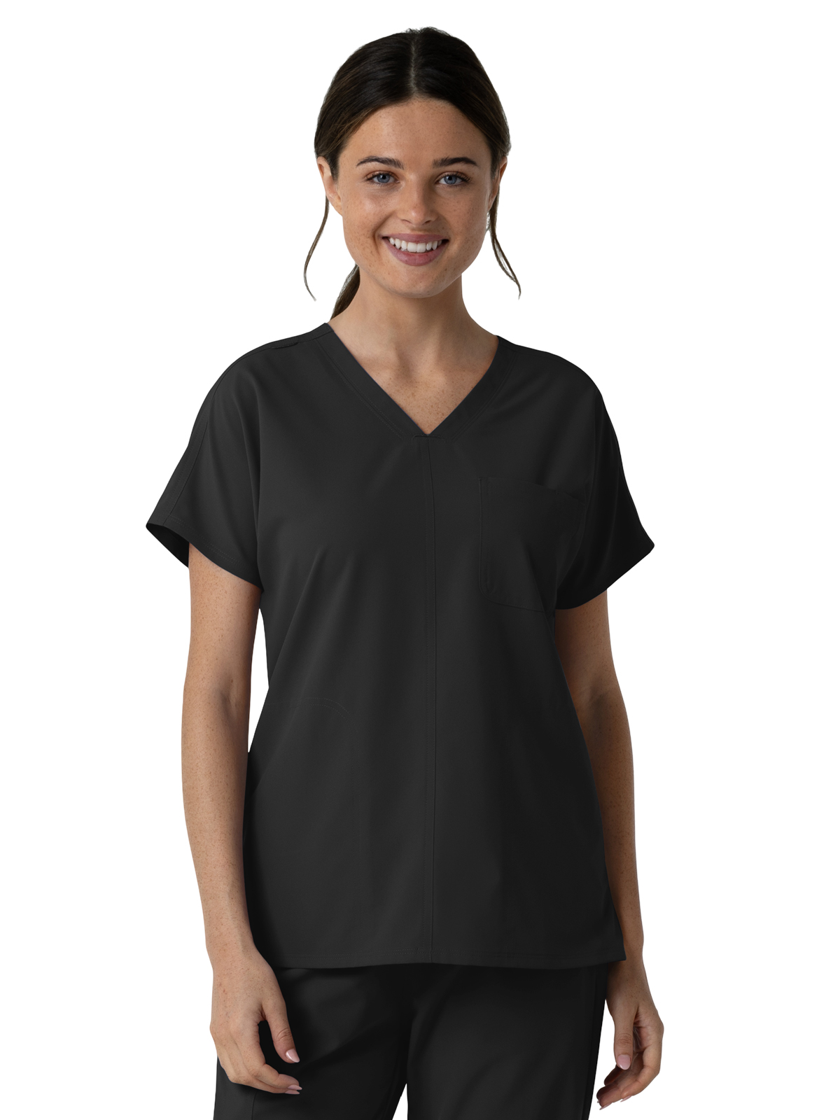 Wink - Nurtur - Women's Three-Pocket Drop Shoulder Tunic Scrub Top 3