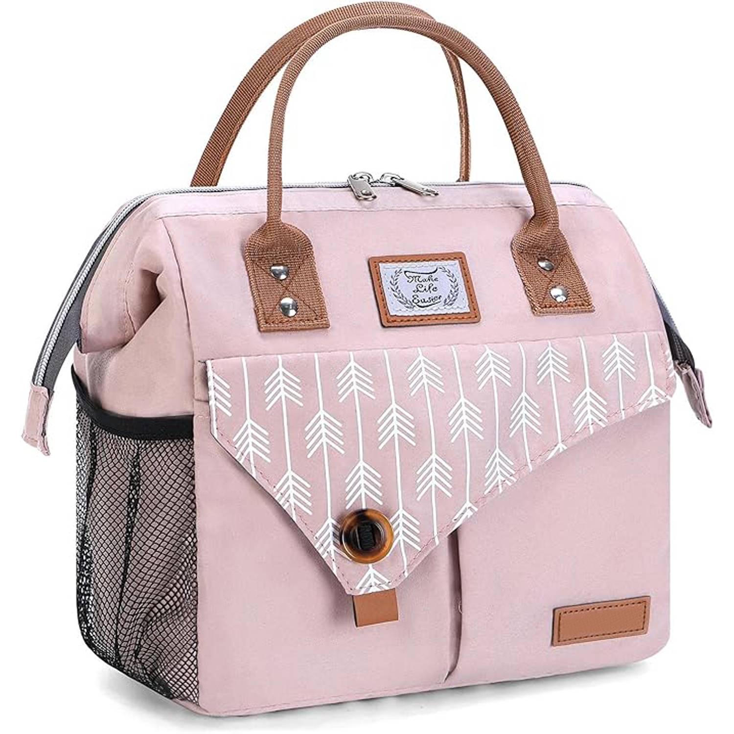 11L Non-Woven Insulated Lunch Cooler Tote Bag w/ Handle 12