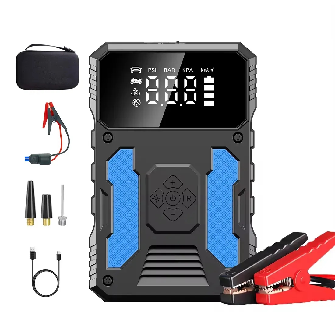 12V Car Jump Starter Power Bank With Air Pump 6