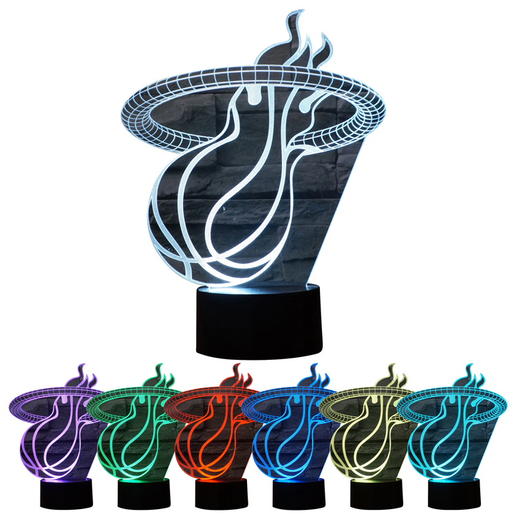 Custom Made-To-Order 3D Optical Illusion LED Desk Lamp 1