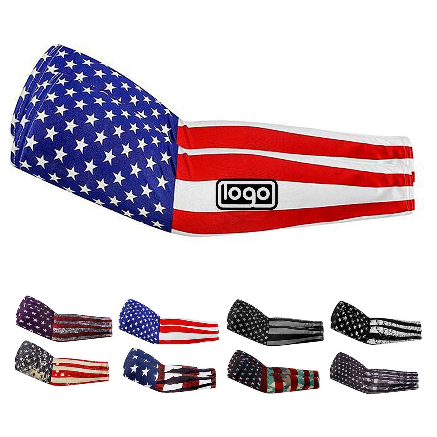 USA Flag UV Protection Cooling Arm Sleeves 5