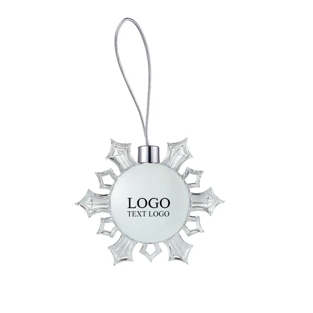 Heat Transfer Snowflake Round Photo Frame 6