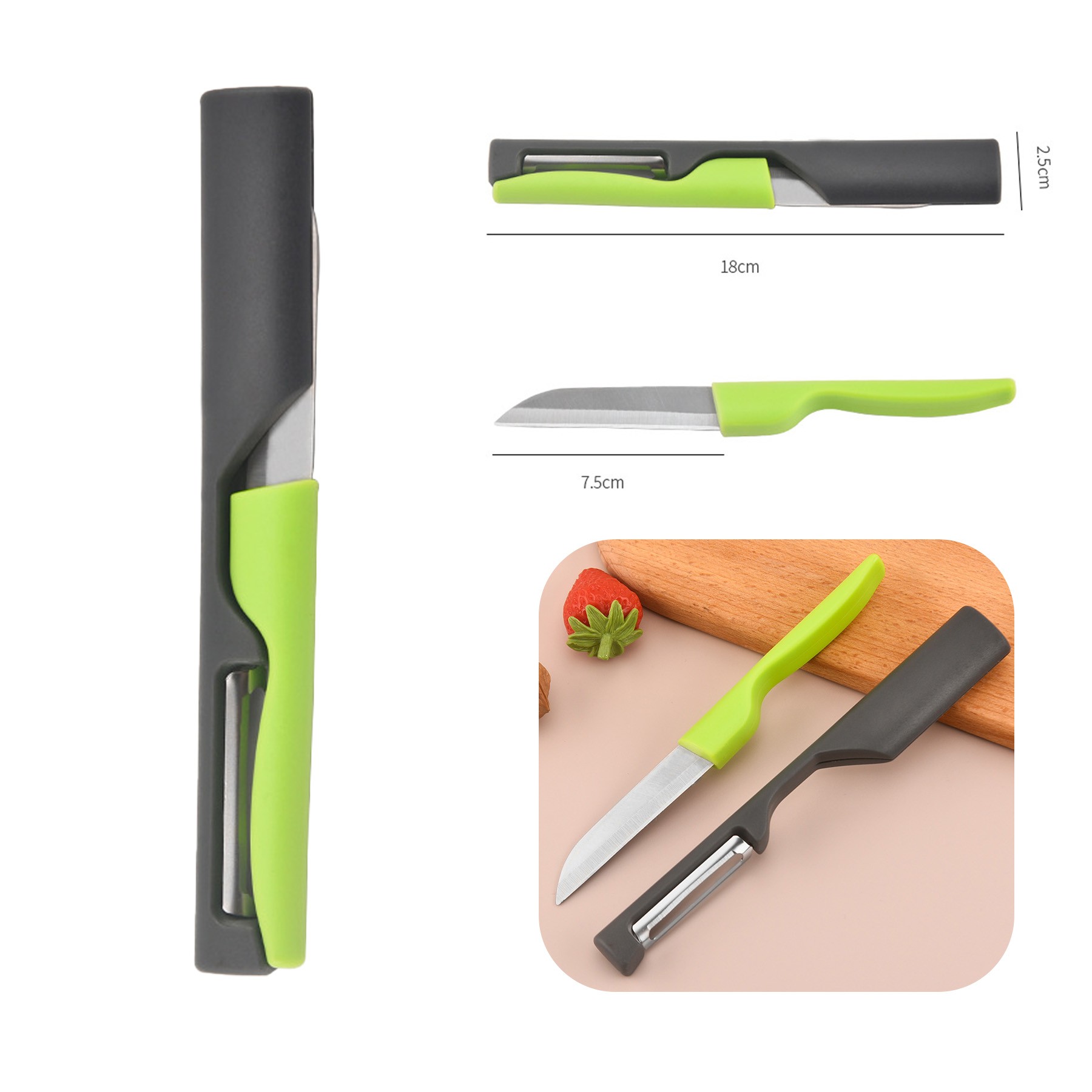 Multi functional 2 in 1 Stainless Steel Fruit Peeler 4