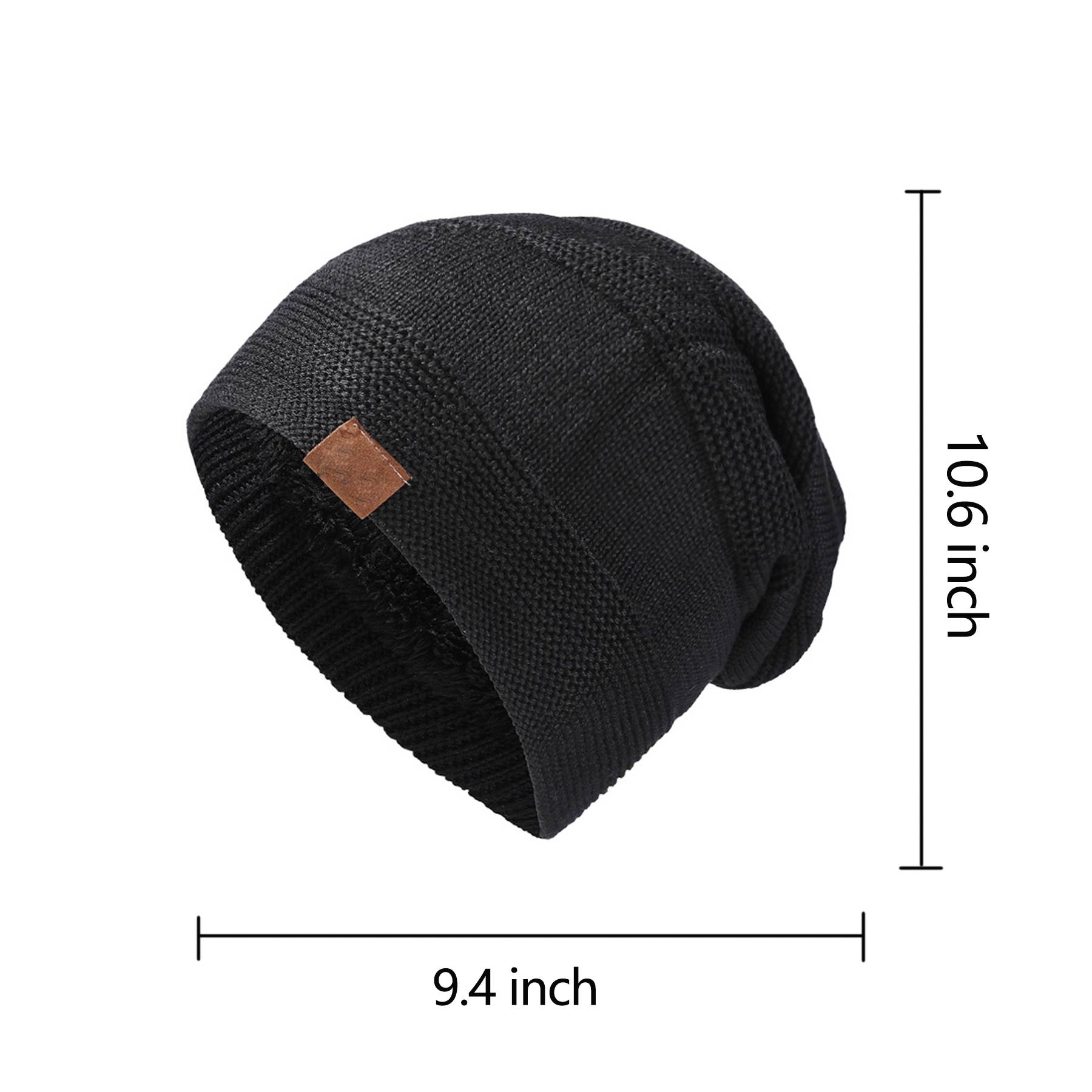Solid Color Beanie Winter Warm Knitted Hat 9