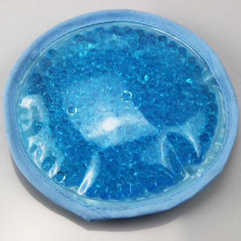 Round Hot/Cold Ice Gel Beads Pack with back Strap 3