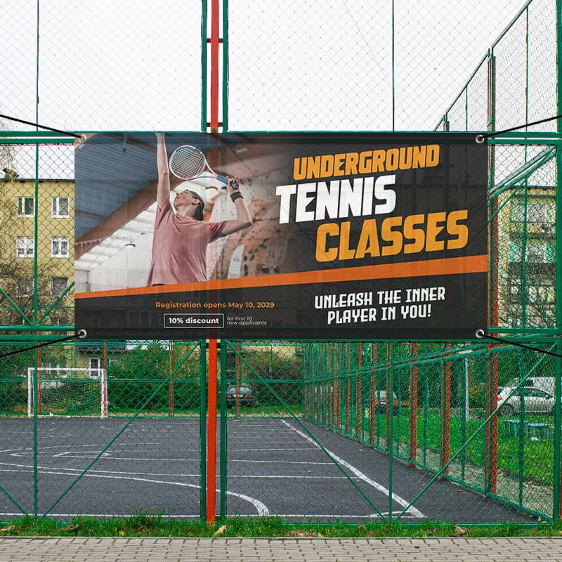 Custom 4' X 8' Mesh Banners 6