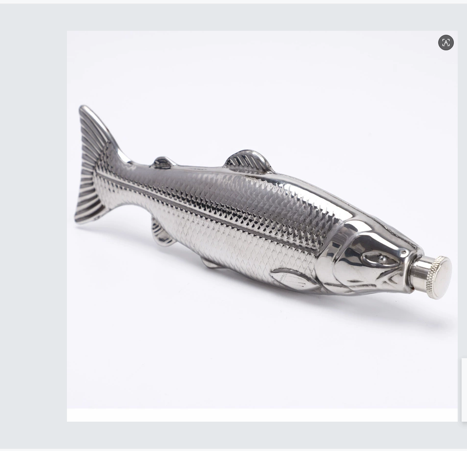4oz Stainless Steel Trout Flask 1