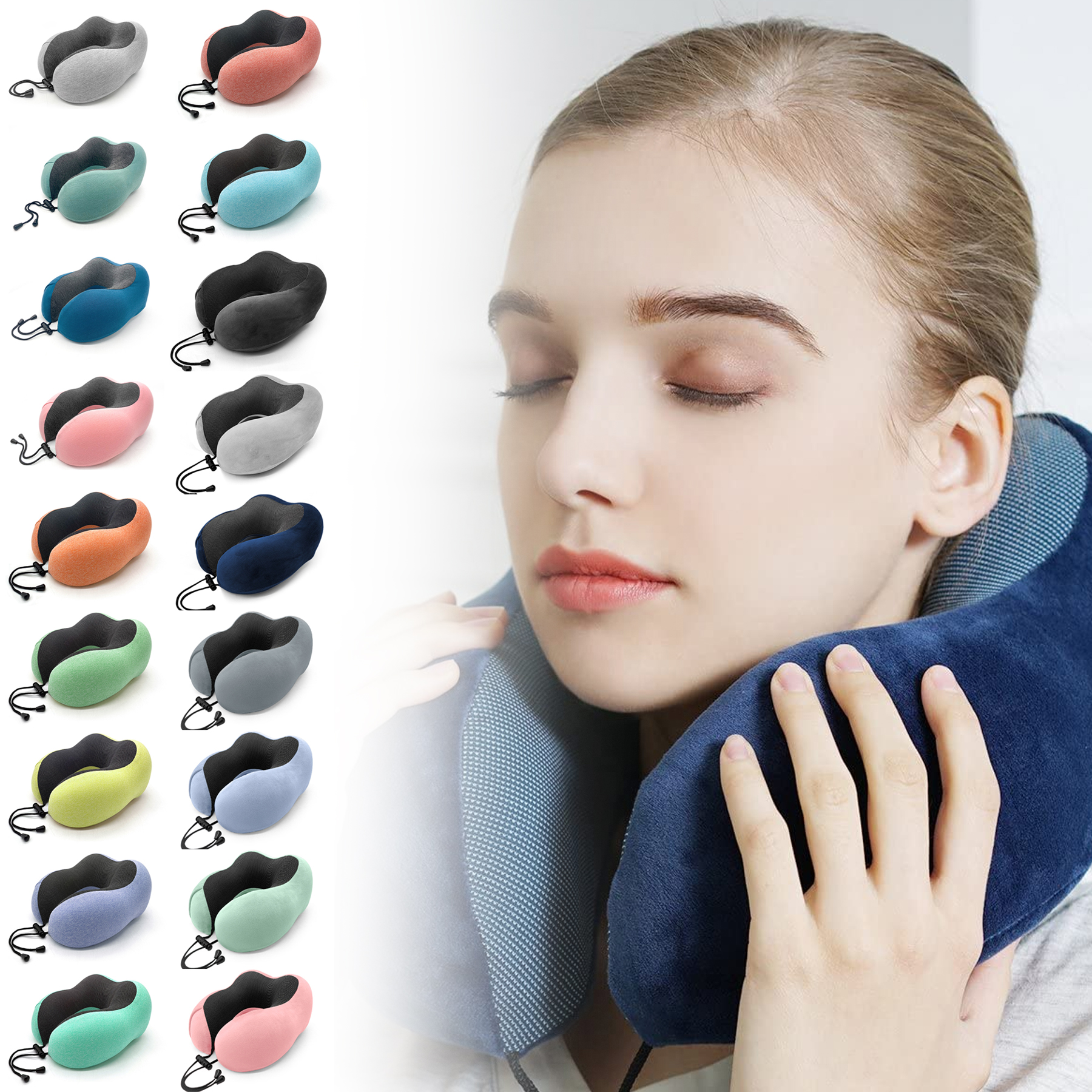 Memory Foam Neck Pillow Head 2