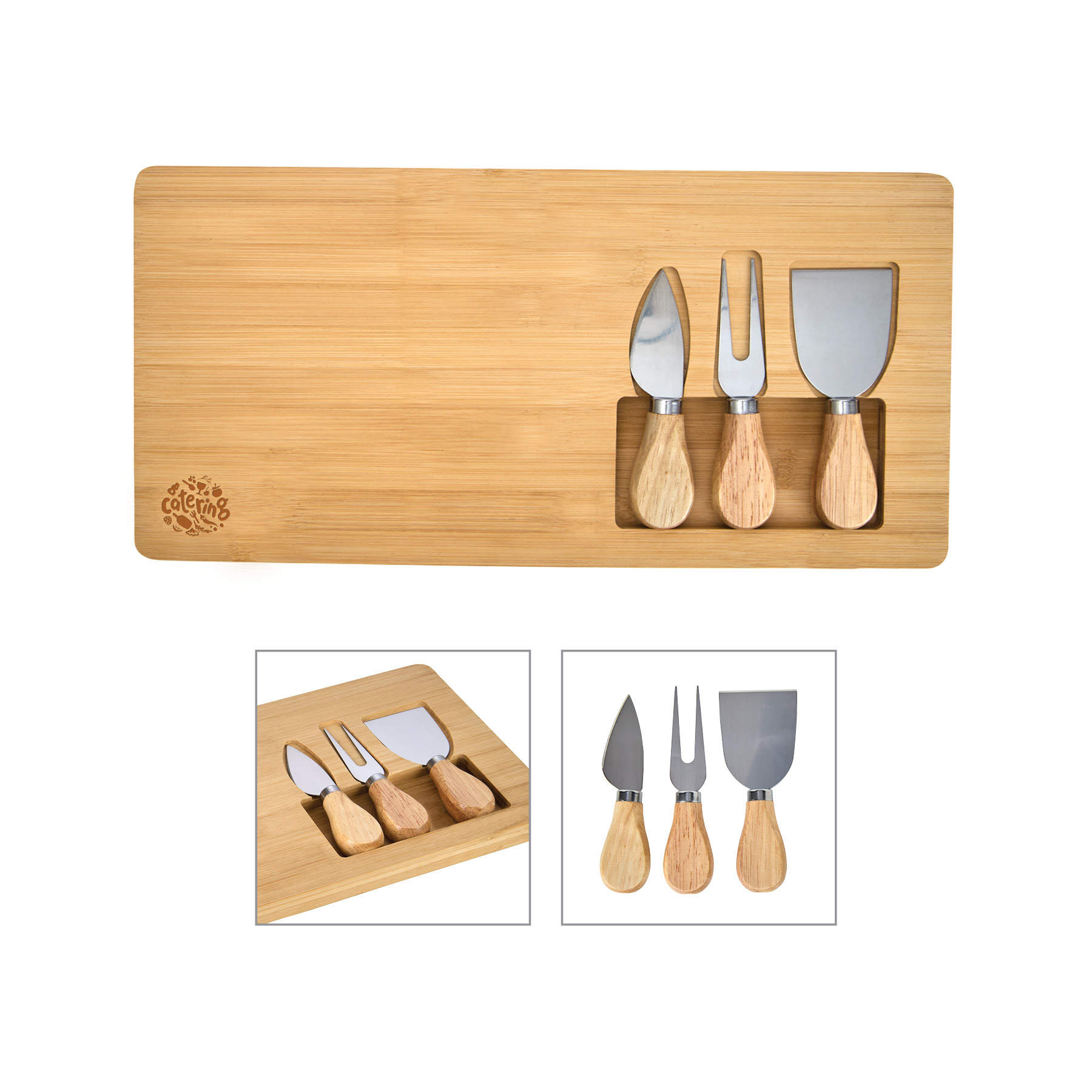 Morrissey 4-Piece Bamboo Cheese Set 8