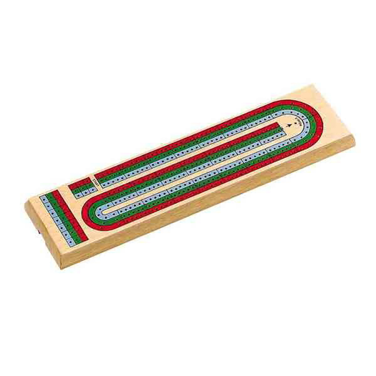 3 Color Track Wooden Cribbage Board 1