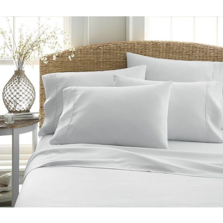 Double Brushed Sheet Sets - Light Gray Twin XL 4 Piece 2