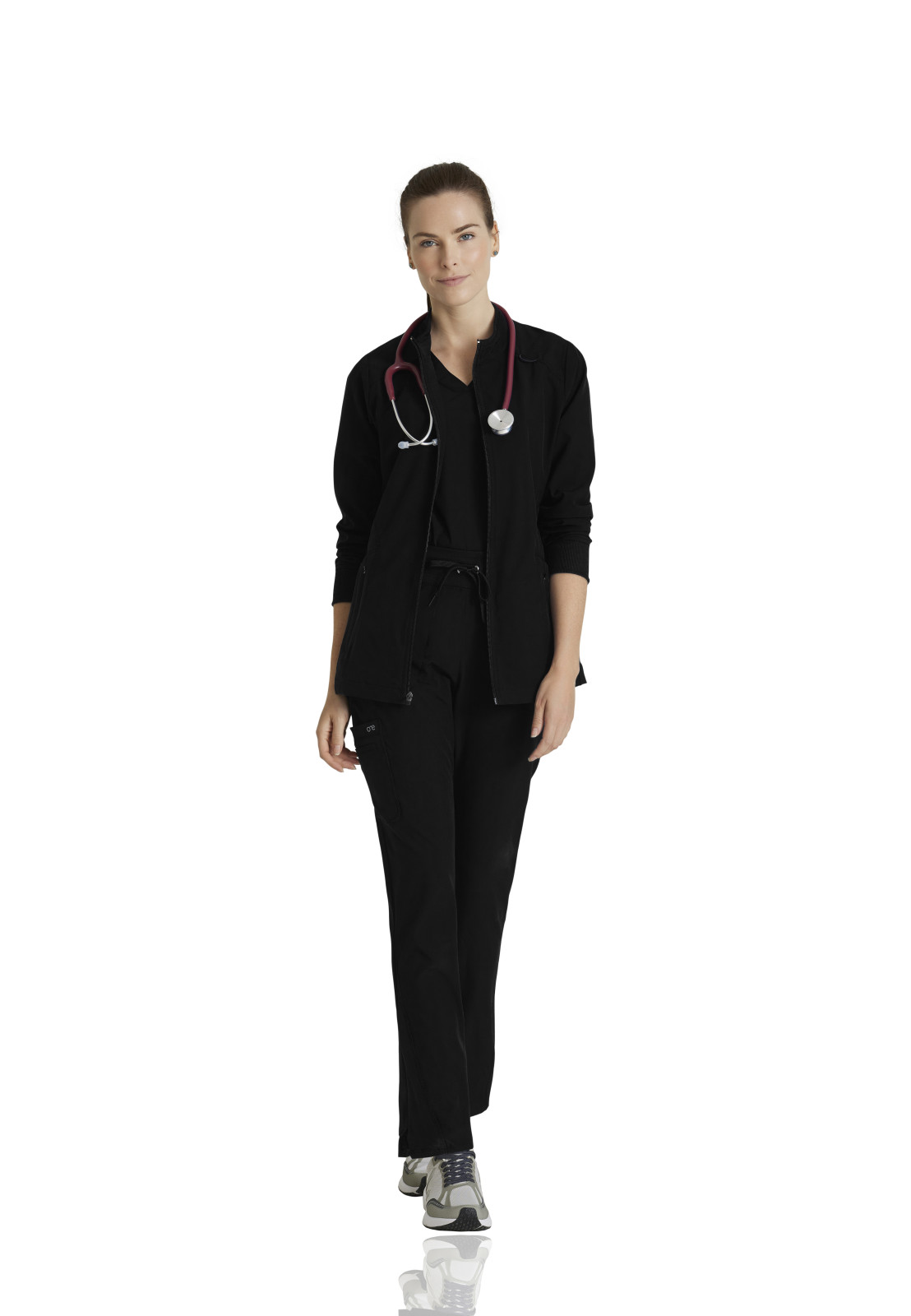 Barco One - Women's Four-Pocket Zip-Up Venture Warm-Up Scrub Jacket 23