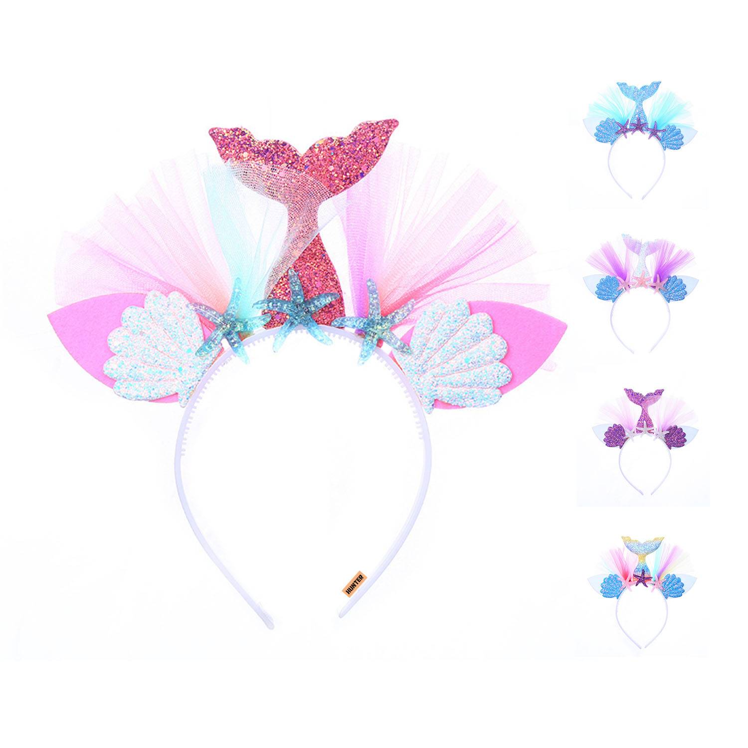 Plastic Resin Mermaid Headband For Girls 3