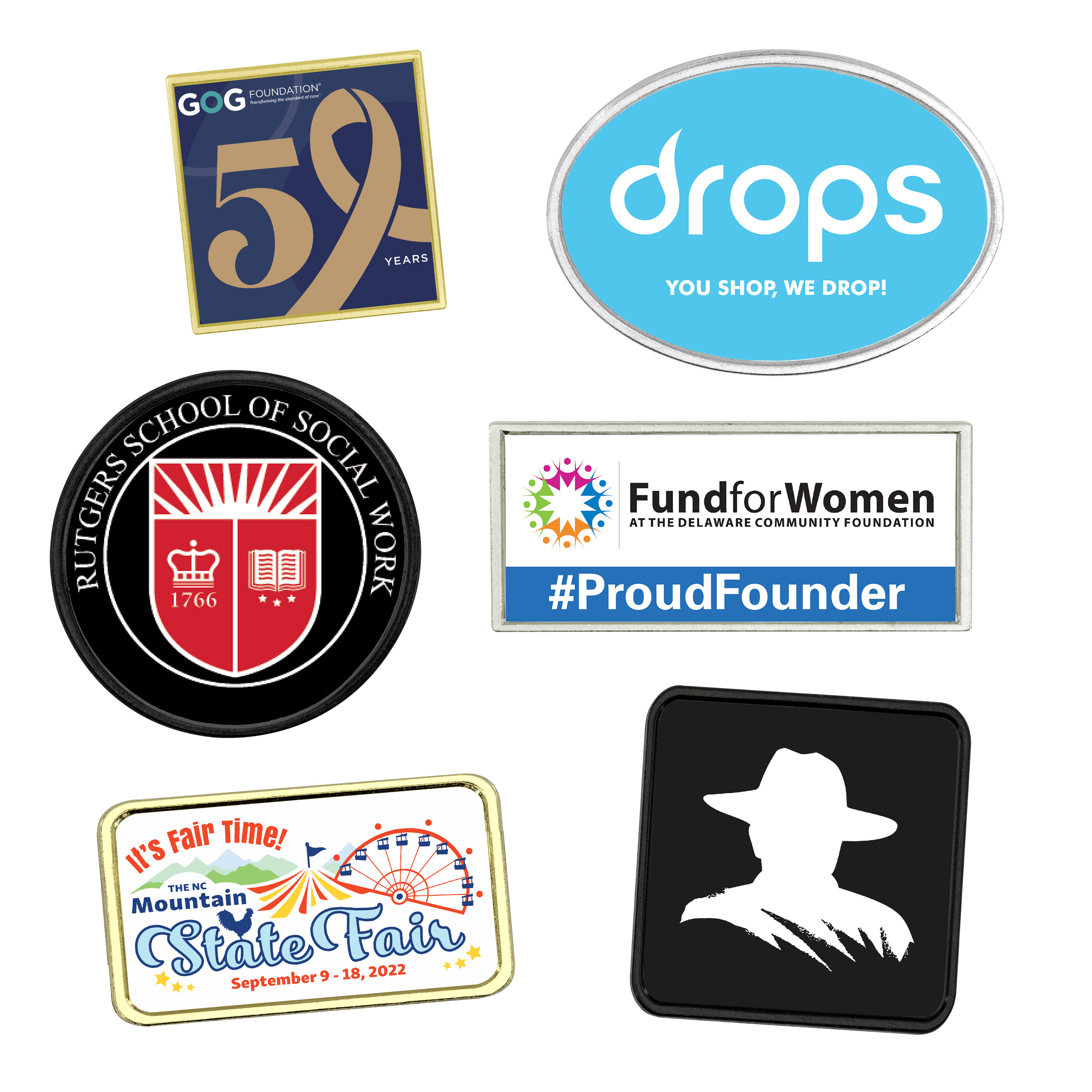 Speed Print Lapel Pins - 4 Day Production