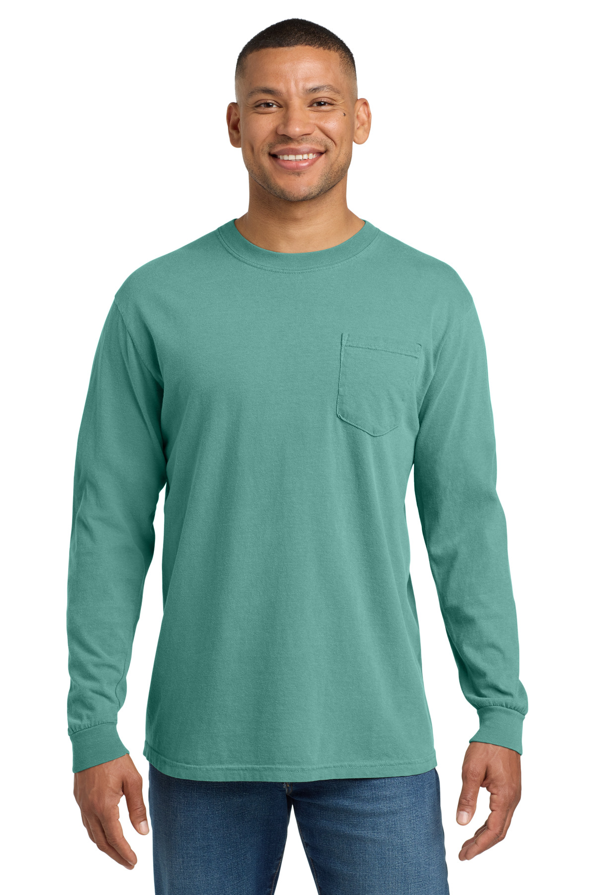 COMFORT COLORS Heavyweight Ring Spun Long Sleeve Pocket Tee. 4410 158
