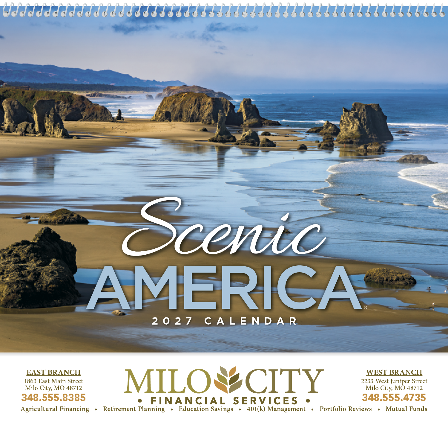 HotLine® Products Scenic America® Appointment Calendar - Spiral 56