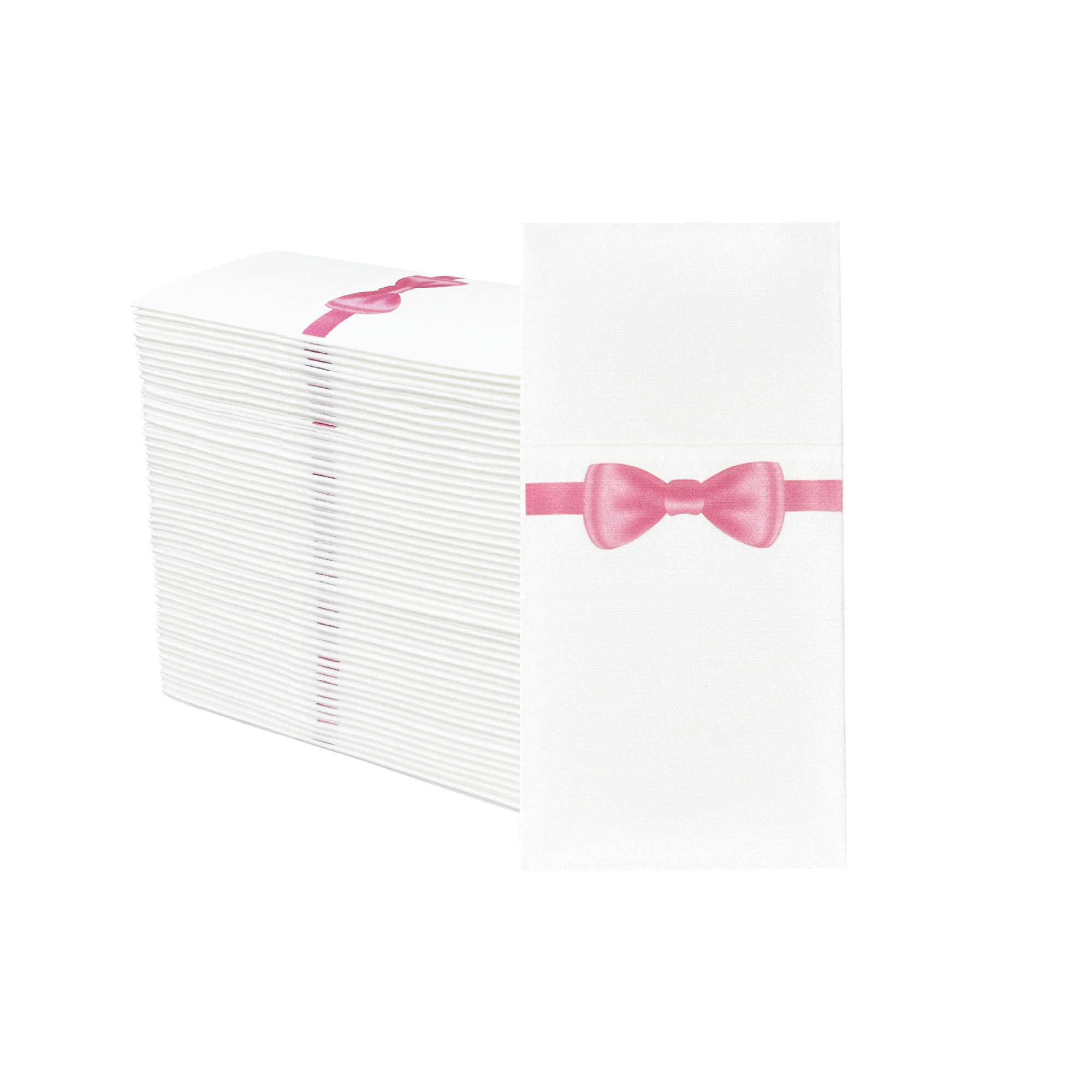 Dust Free Dinner Napkin With Utensil Wrap Panel 3