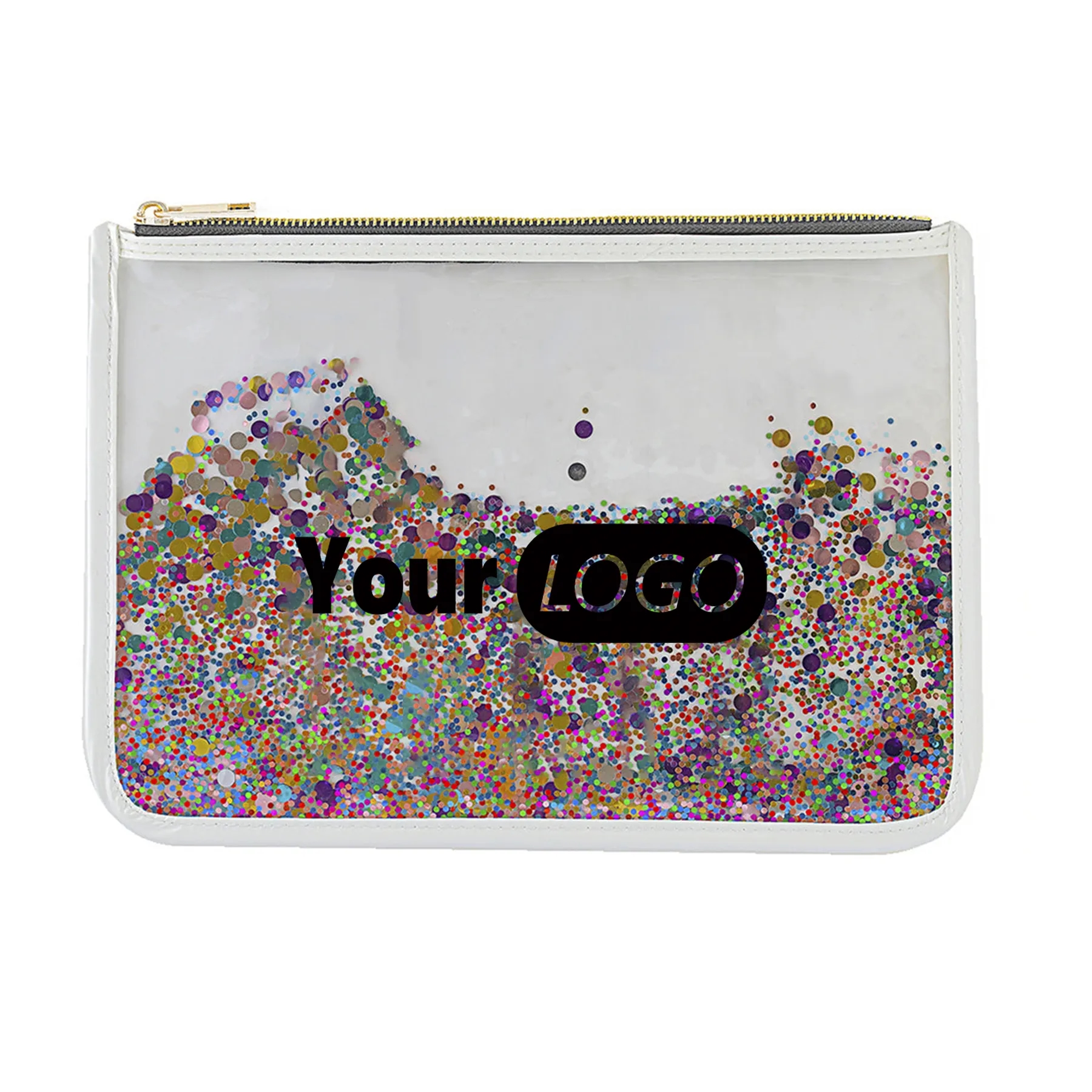 Confetti Clear Cosmetic Bag 3