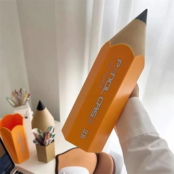 Pencil Shaped Desk Pen Holders Storage Dispenser Organizer 2