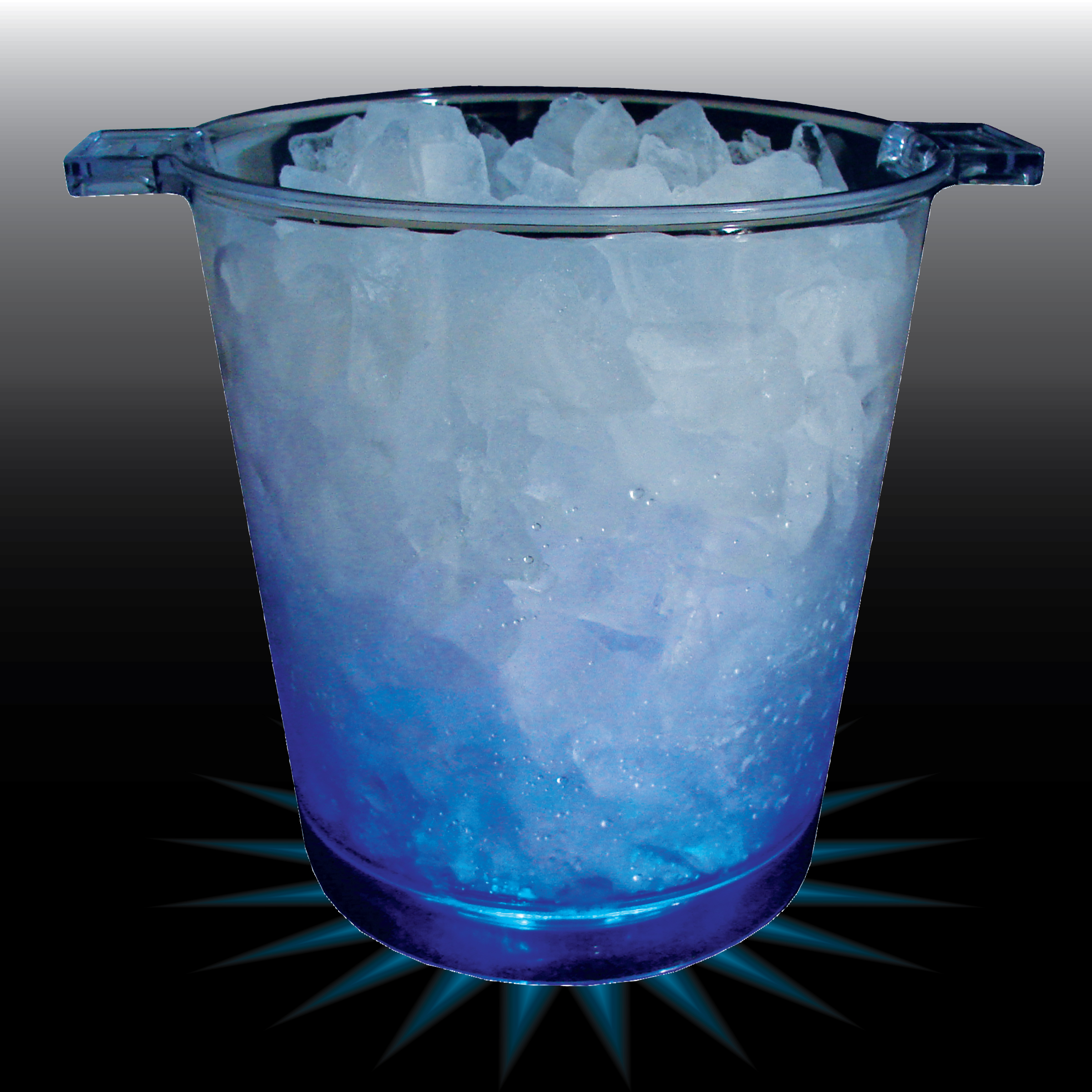200oz Lites Up Plastic Ice Bucket with Handles 11