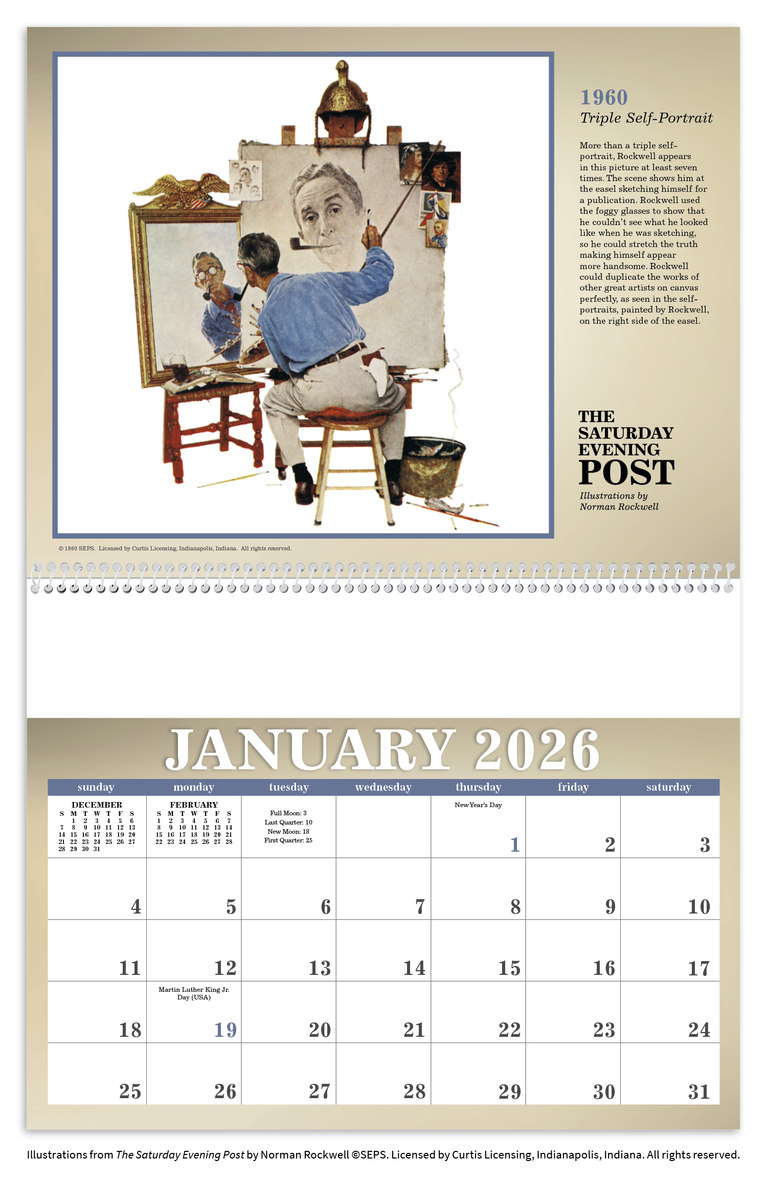 Triumph® Calendars The Saturday Evening Post Illustrations by Norman Rockwell Calendar 41