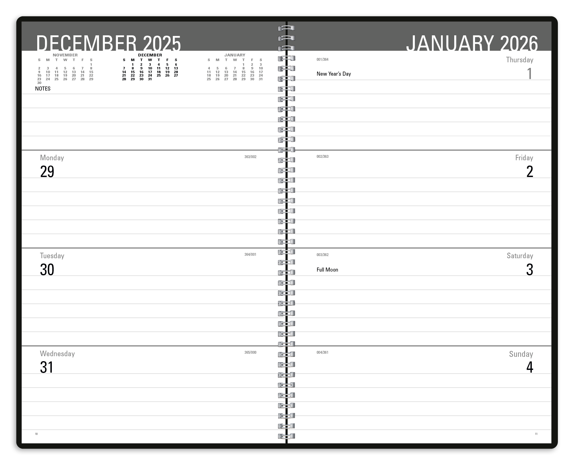 Triumph® Calendars Classic Weekly Desk Planner 16