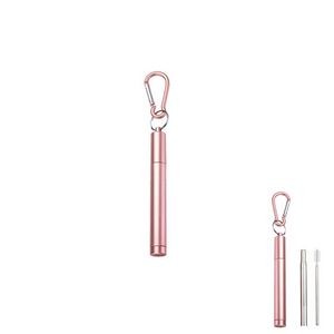 Innovative Telescope Metal Straw With Carabiner 25