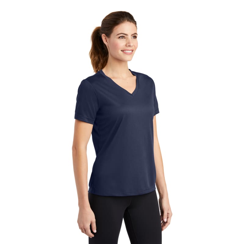 Sport-Tek Women's PosiCharge RacerMesh V-Neck Tee. 29