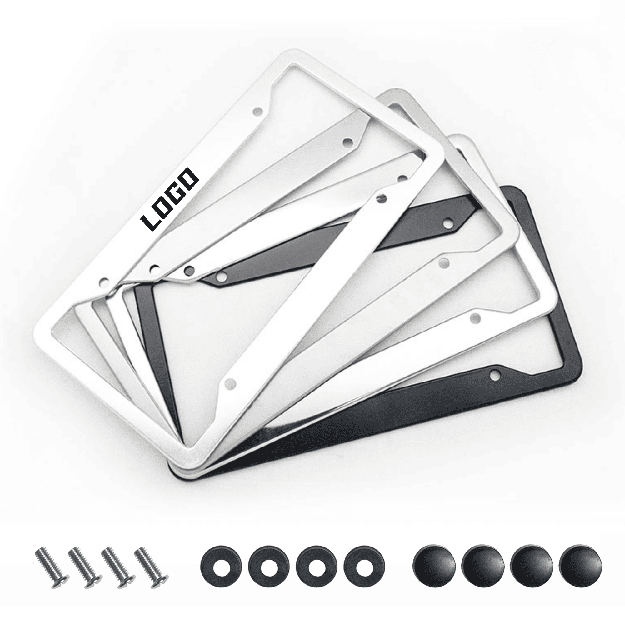 Durable Rounded-Edge Car License Plate Frame 3