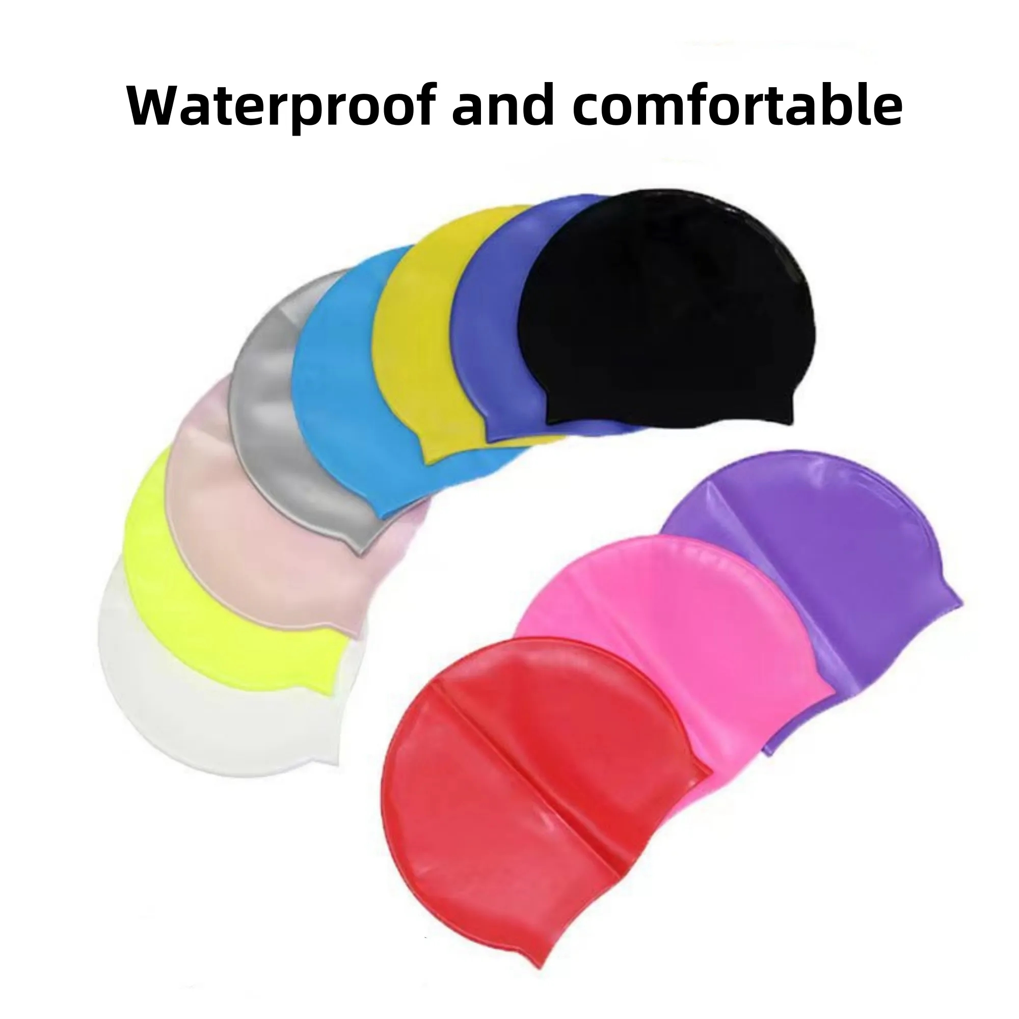 Silicone Adult Swimming Cap 3